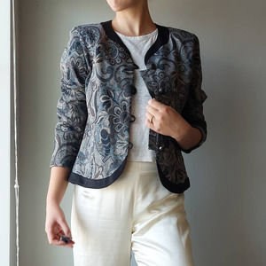 Vintage 1980s Pablo Collection Tapestry Bomber Jacket